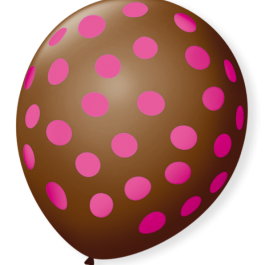 Balão Poá Nº10 Café Brasil/Rosa